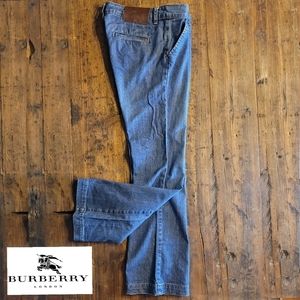 RARE Burberry Vintage Wide Leg Jean Trousers Sz 28
